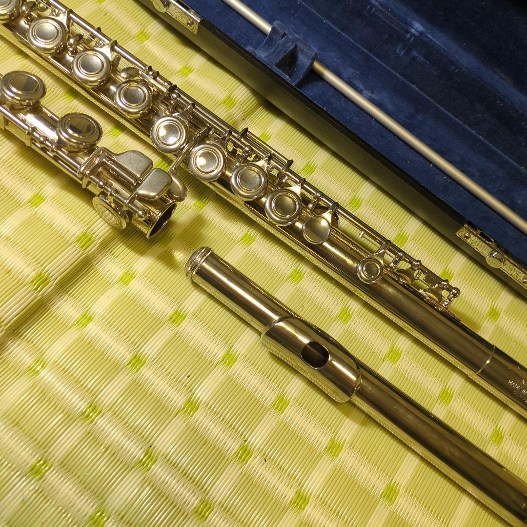 kubo Pearlフルート本体 ケース・バッグ・掃除棒付き