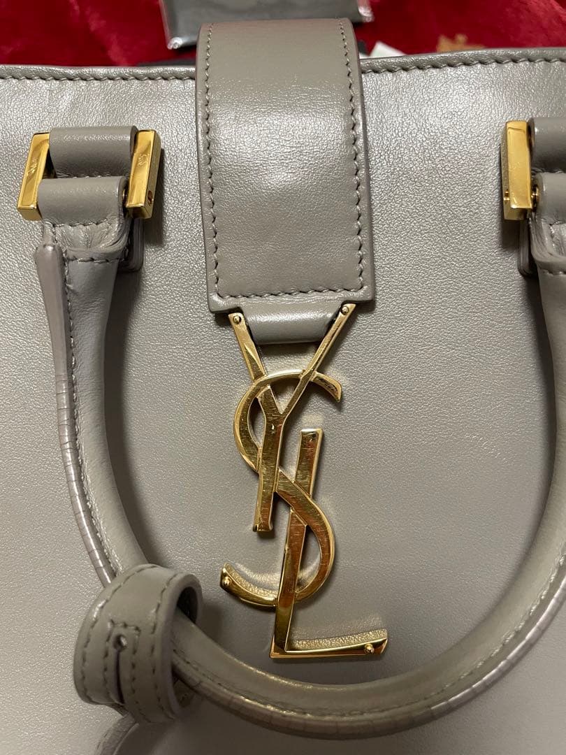 美品　イヴサンローラン　ベイビー　モノグラム　カバス　バッグ　ショルダーバッグ