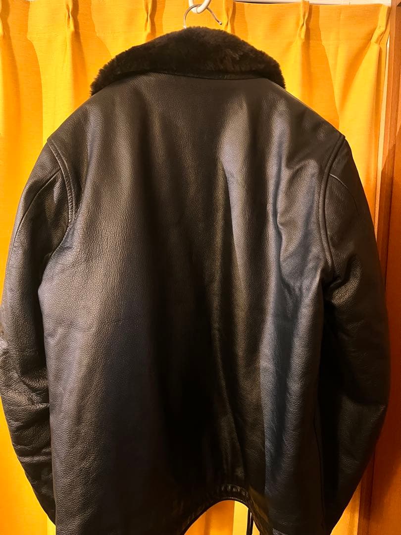 [値下げ]HOUSTON レザージャケット　レザーN1デッキジャケット　38R