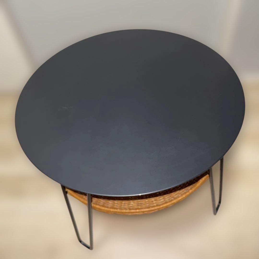 サイドテーブル・ナイトテーブル・ローテーブル WALLABY LOW TABLE ROUND Black