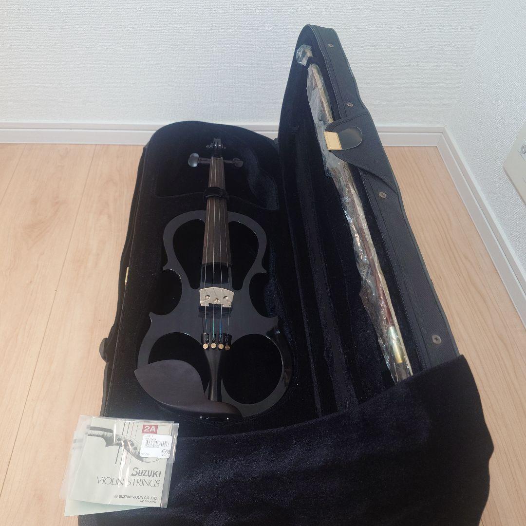 サイレントバイオリン フルセット ケース付 ヘッドホン付 消音 練習用