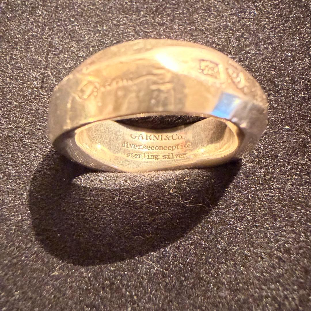 値下げ❗️GARNIシルバー/クロッケリーリングL/silver925/13号