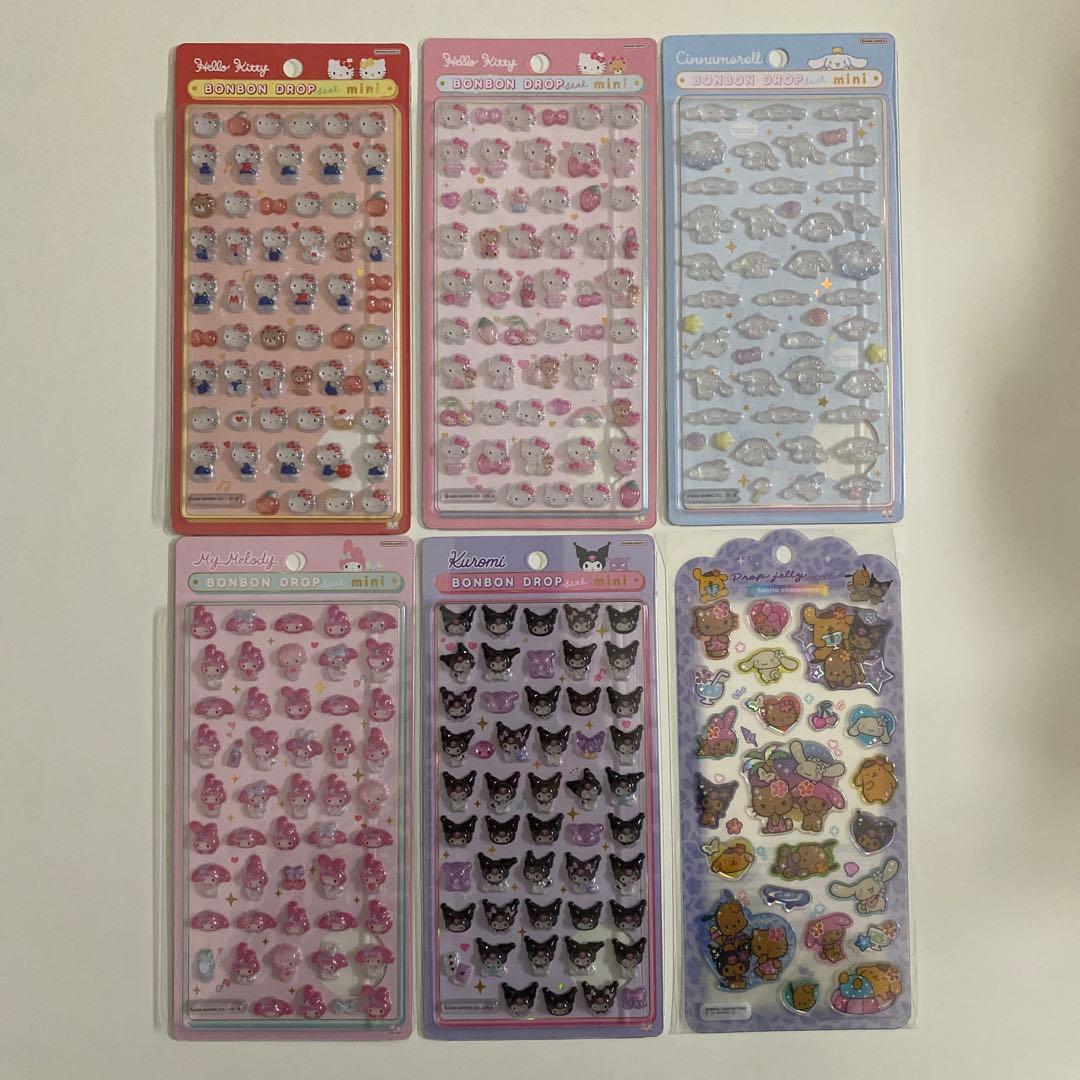 正規品 サンリオ ボンボンドロップシール mini 他6点セット