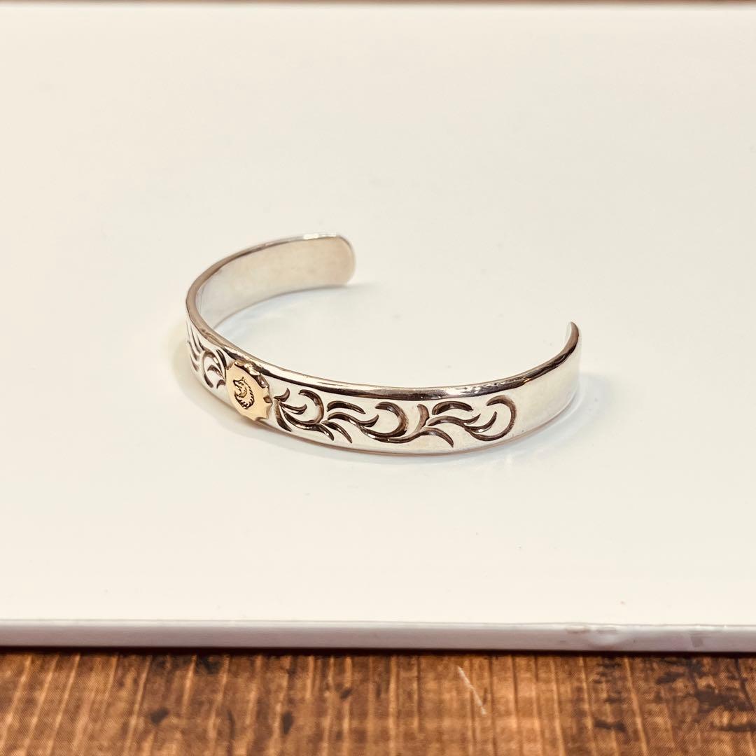 TADY & KING廃盤品　平打ちバングルアラベスク バングル　GPウルフ