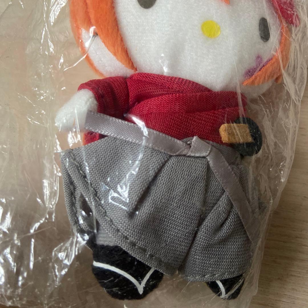 SANRIOキティるろうに剣心伝説の最期マスコットキーホルダーぬいぐるみ佐藤健