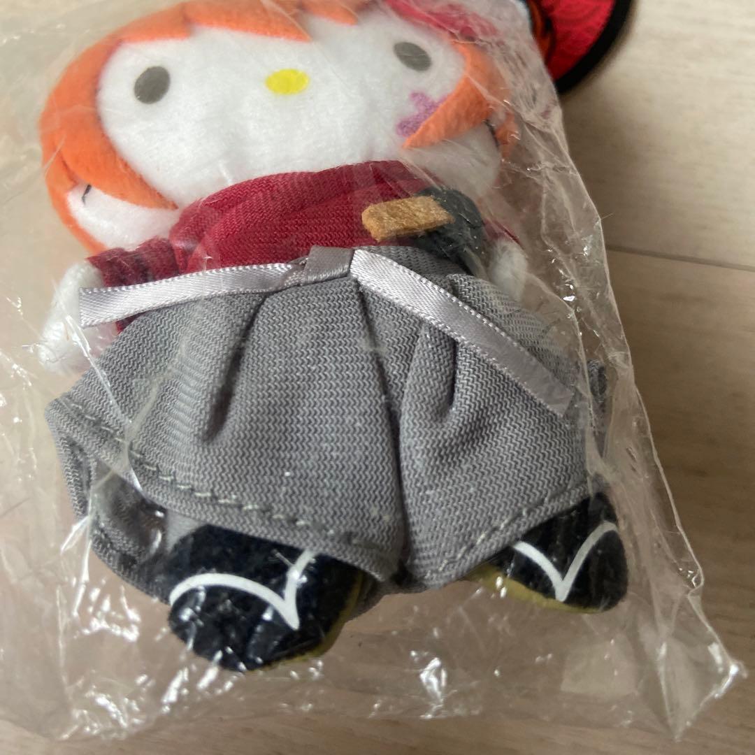 SANRIOキティるろうに剣心伝説の最期マスコットキーホルダーぬいぐるみ佐藤健