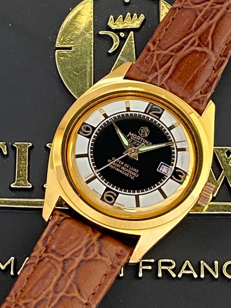 MORTIMA メンズ　ビンテージ　手巻き機械時計　フランス製