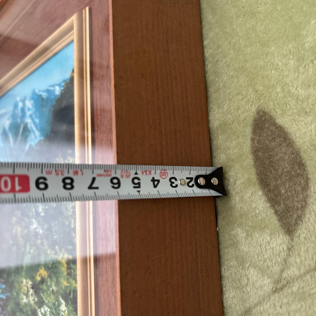 泉羽鶴美 油絵　南アルプス 百問洞と聖岳 F4 日本画