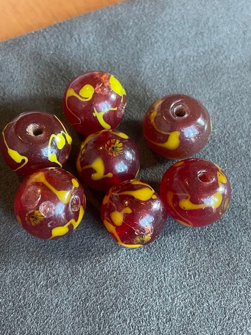 江戸とんぼ玉　江戸時代　7粒