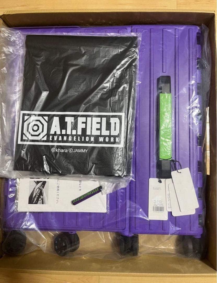 3個セット！エヴァンゲリオンAT.FIELDコラボ　折り畳みキャリーケース