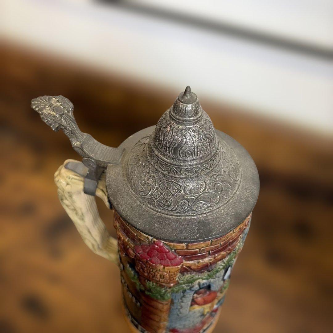 西ドイツ「トラブル タイムズ」ビール シュタイン　置物　インテリア