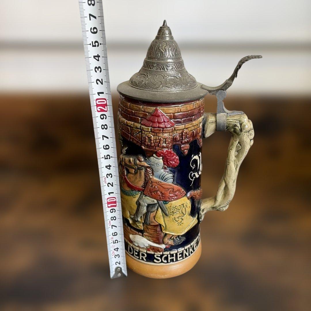 西ドイツ「トラブル タイムズ」ビール シュタイン　置物　インテリア