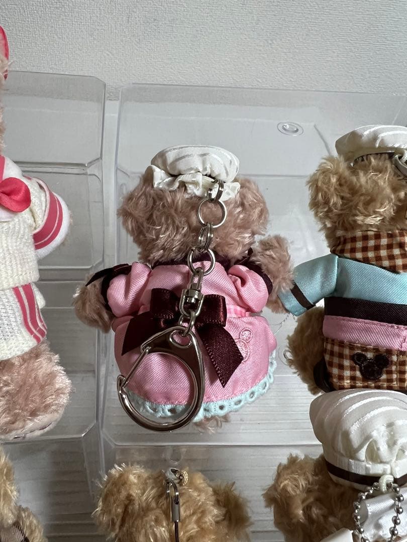 ディズニー、ダッフィー、シェリーメイぬいぐるみバッチ（バレンタイン）