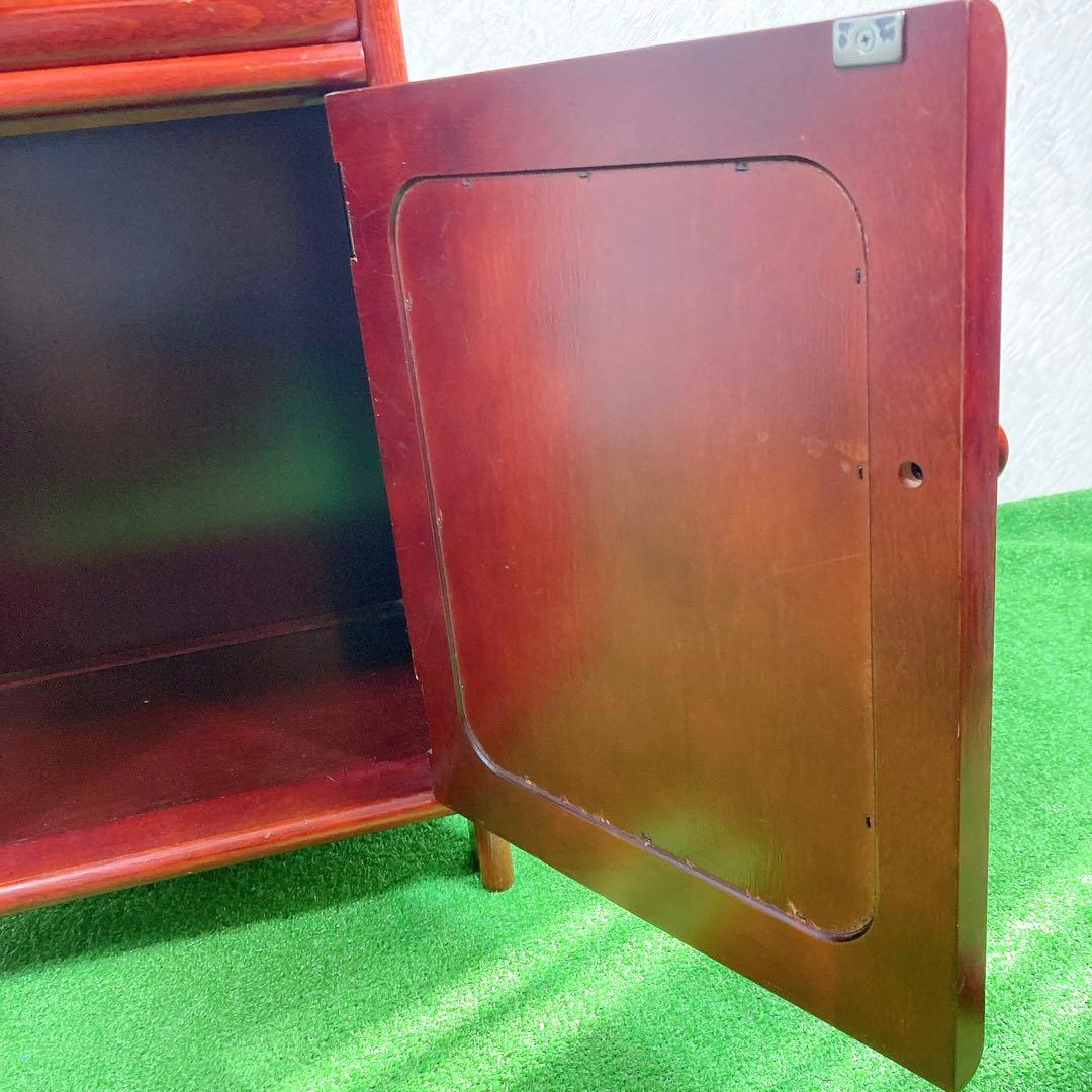 カリモク　電話台 棚 サイドラック チェスト 昭和レトロ コロニアル