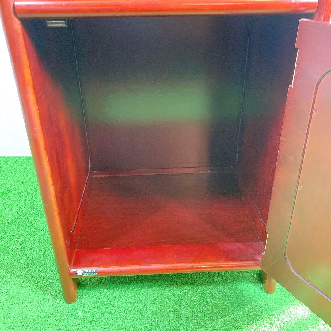 カリモク　電話台 棚 サイドラック チェスト 昭和レトロ コロニアル