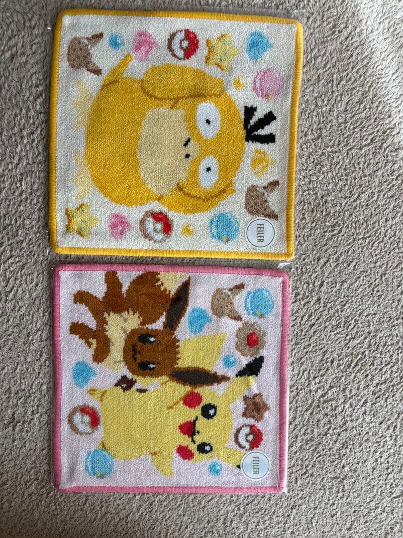 ポケモン タオルセット ピカチュウ　コダック