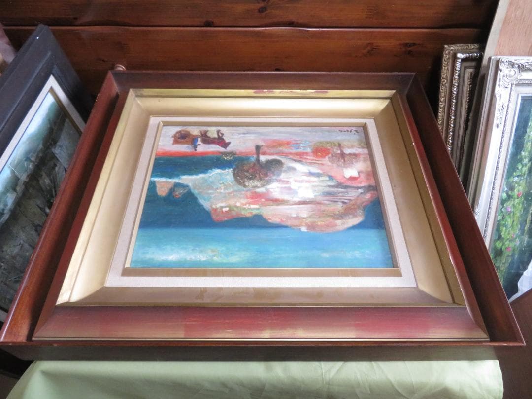 芝田米三　「スペイン風景」　油彩F6号　芸術院会員 　安井賞受賞　師：須田国太郎