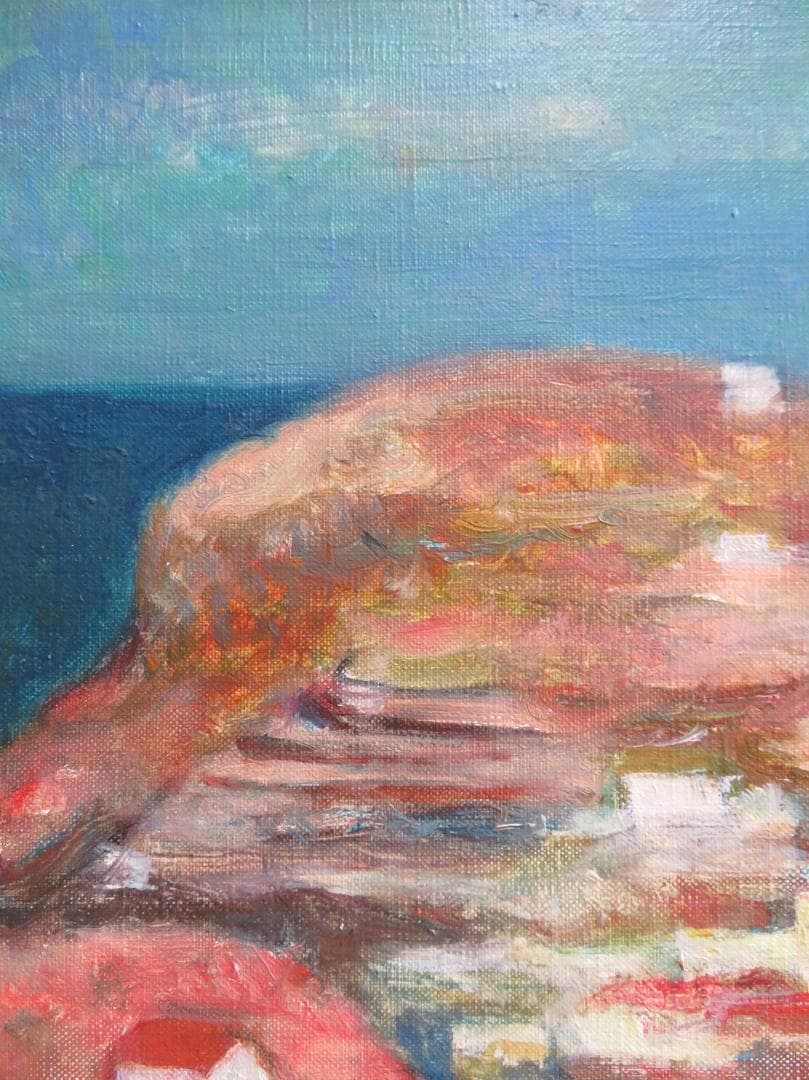 芝田米三　「スペイン風景」　油彩F6号　芸術院会員 　安井賞受賞　師：須田国太郎