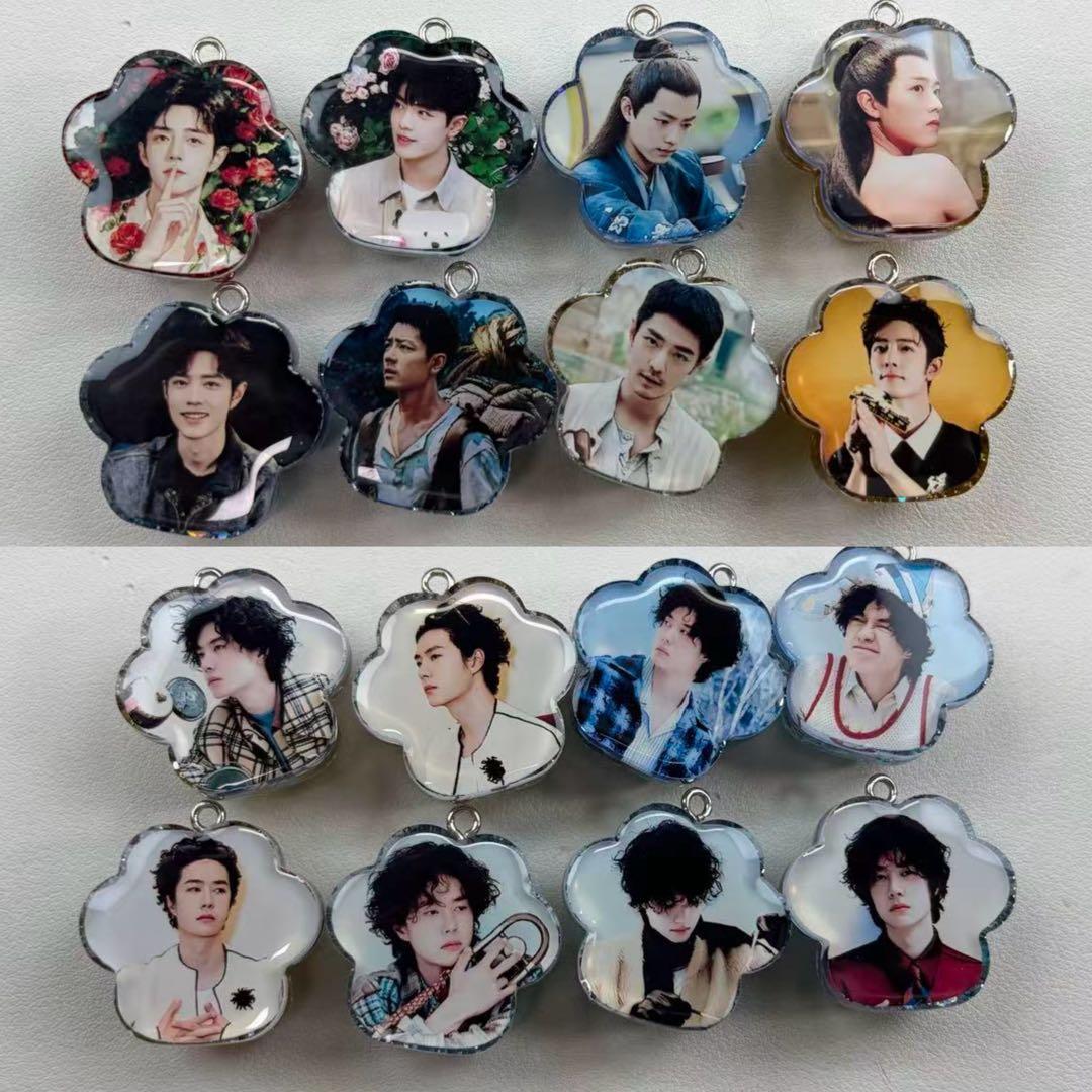 Mサイズ 新作 肖戦 王一博 レジン肉球キーホルダー　12点セット❣️1230