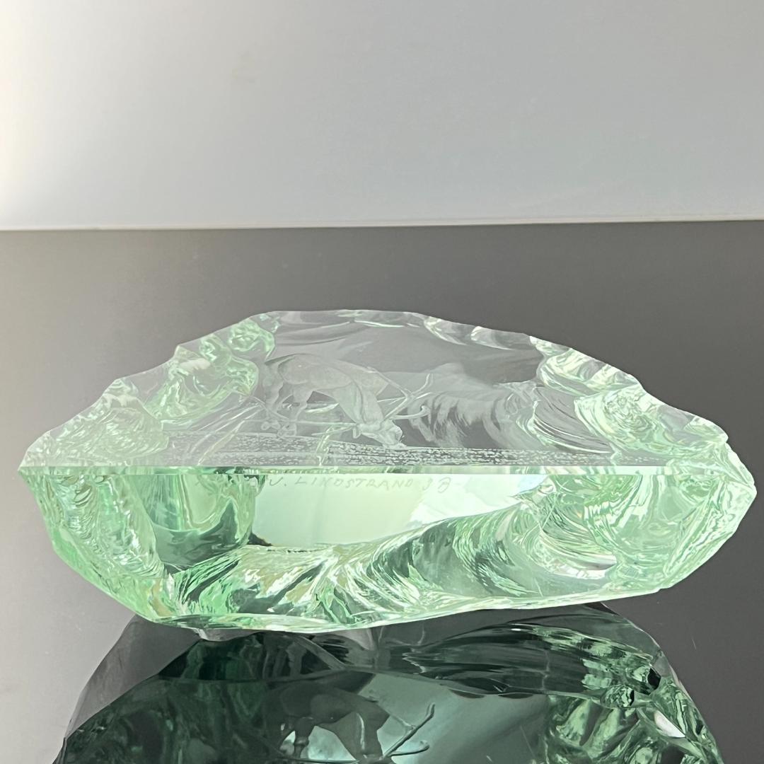 【Kosta Boda】ガラス 鹿のオブジェ / ペーパーウェイト