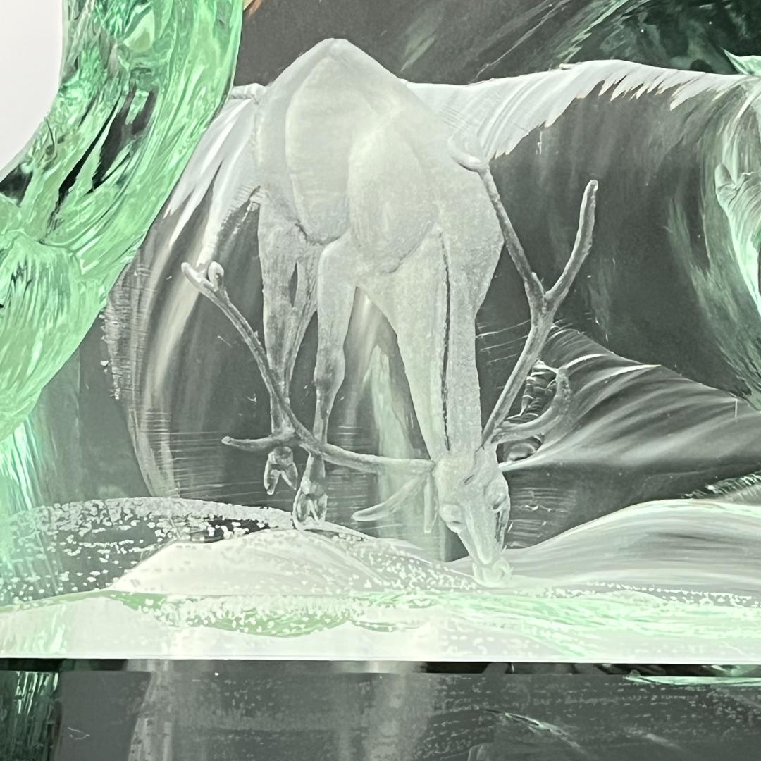 【Kosta Boda】ガラス 鹿のオブジェ / ペーパーウェイト