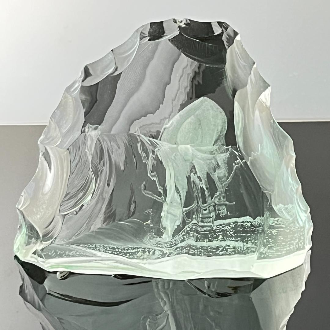 【Kosta Boda】ガラス 鹿のオブジェ / ペーパーウェイト