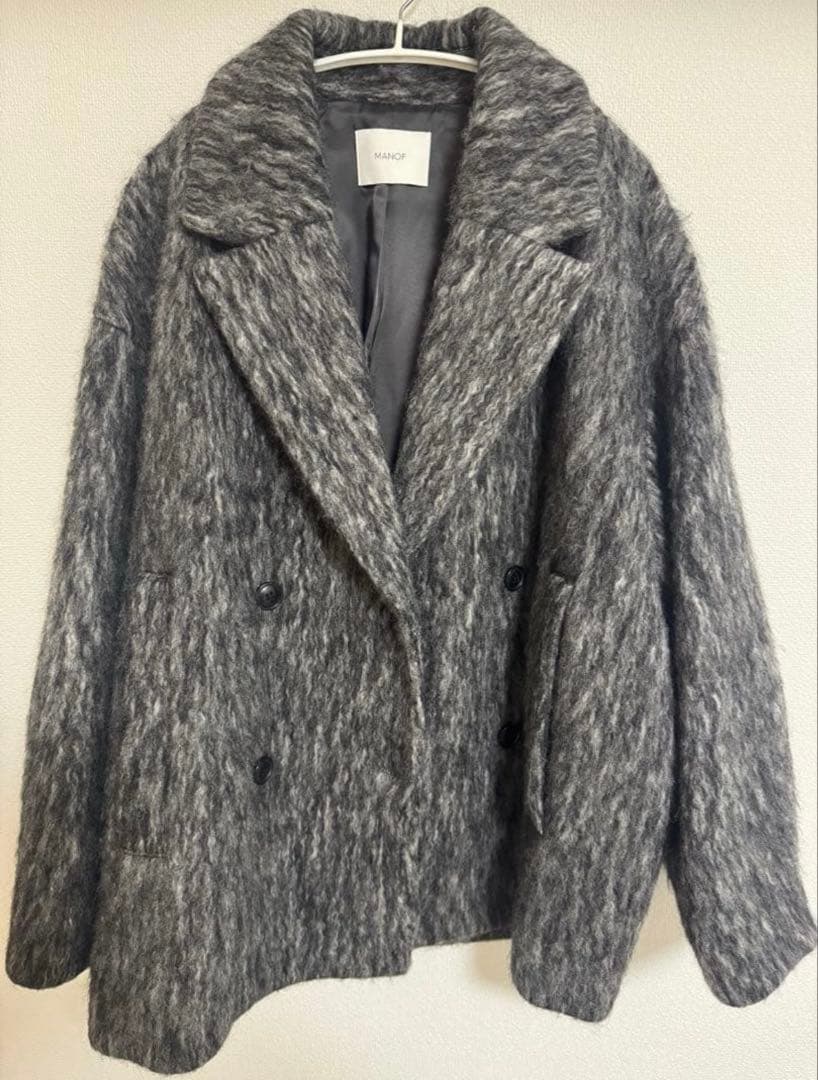 ジャケット・アウター MANOF SHAGGY COCOON COAT