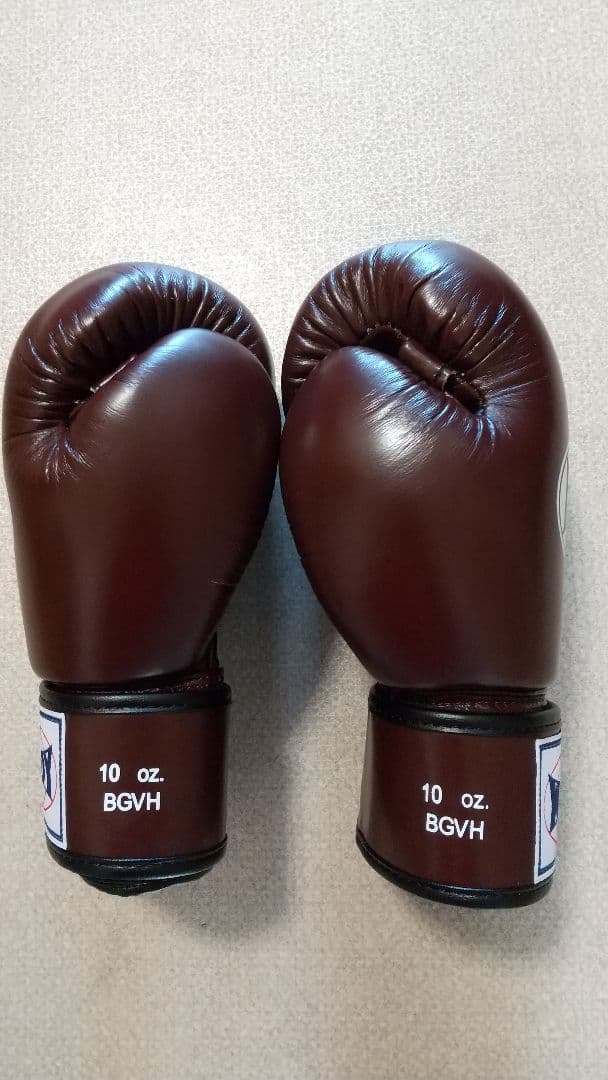 本革製WINDYボクシンググローブ 10oz マロン栗色 キックボクシング