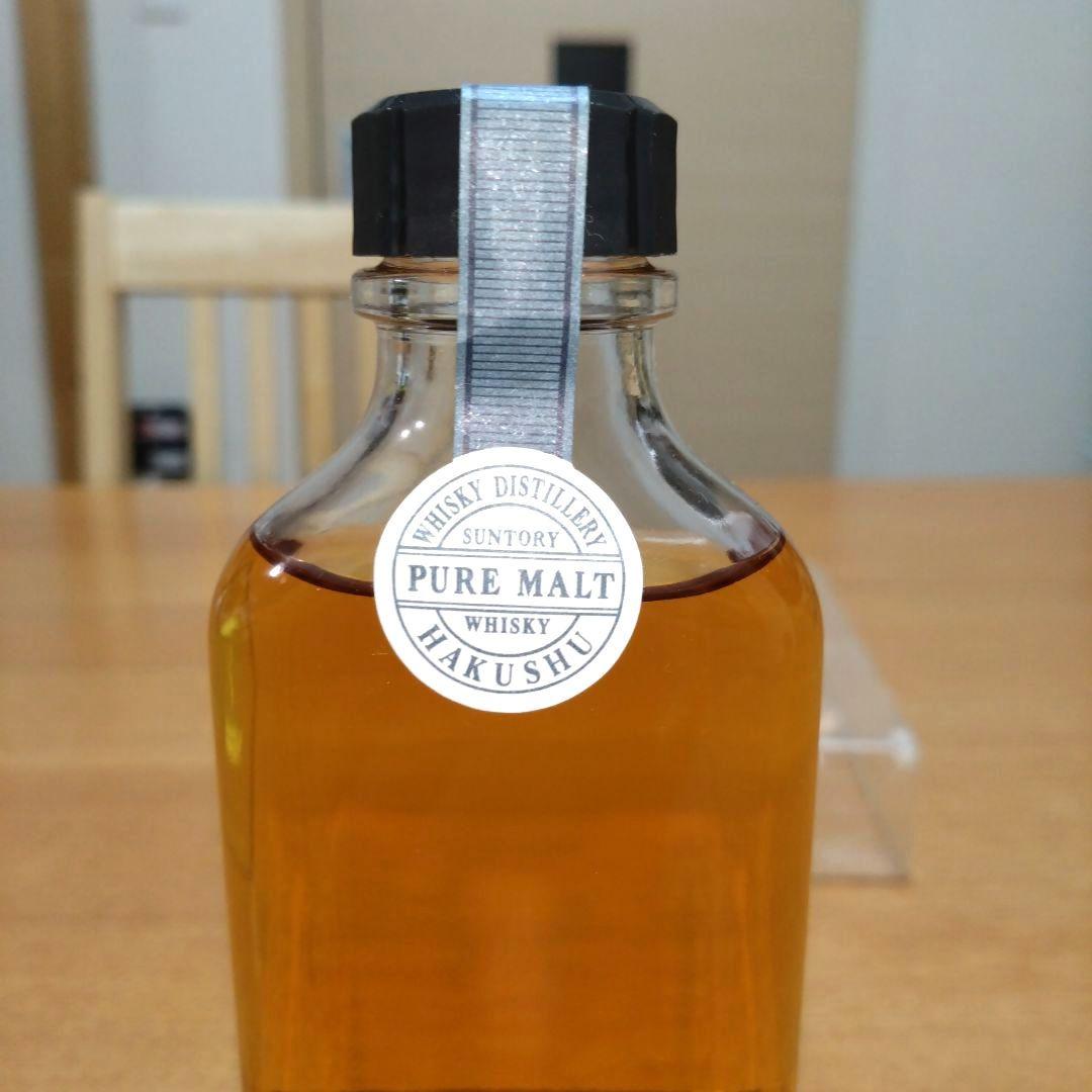 ◆サントリー◆ピュアモルトウイスキー◆白州蒸溜所樽出原酒10年◆超稀少◆レトロ