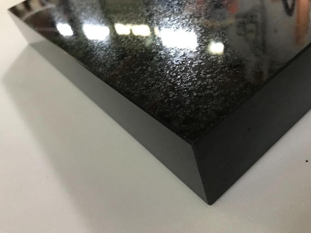 高級 天然黒御影石 オーディオボード●400×350×30●5面磨き● 送料無料