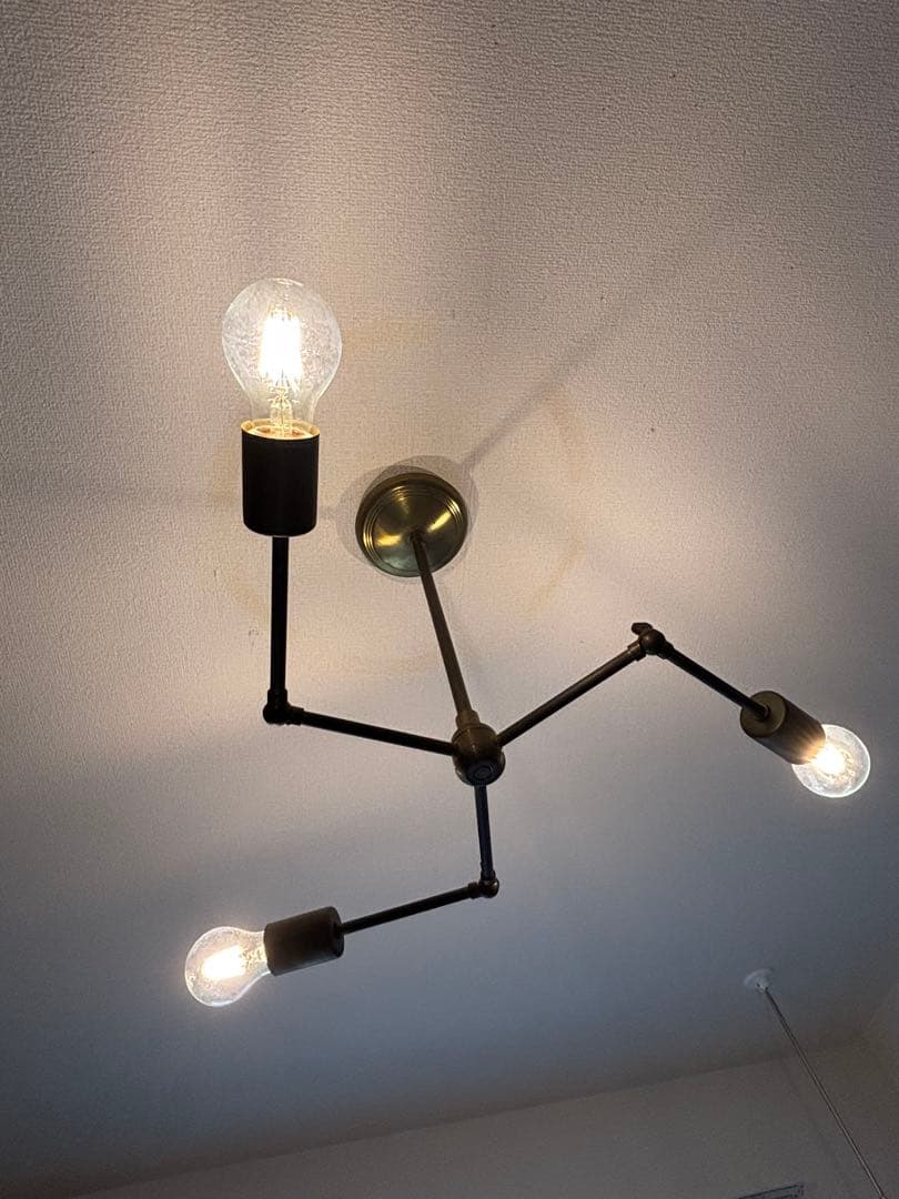 アクメファニチャーSOLID BRASS LAMP 3ARM / BLACK