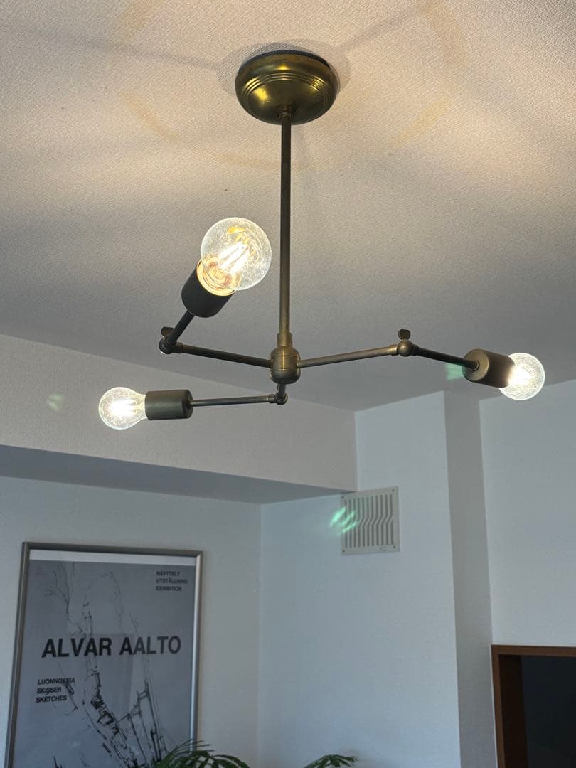 アクメファニチャーSOLID BRASS LAMP 3ARM / BLACK