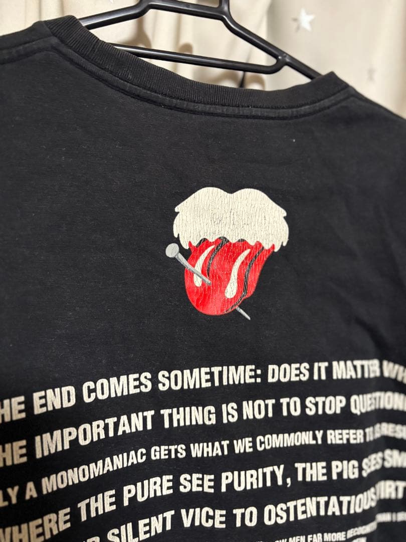 ナンバーナイン number nine ストーンズTシャツ ブラック キムタク着