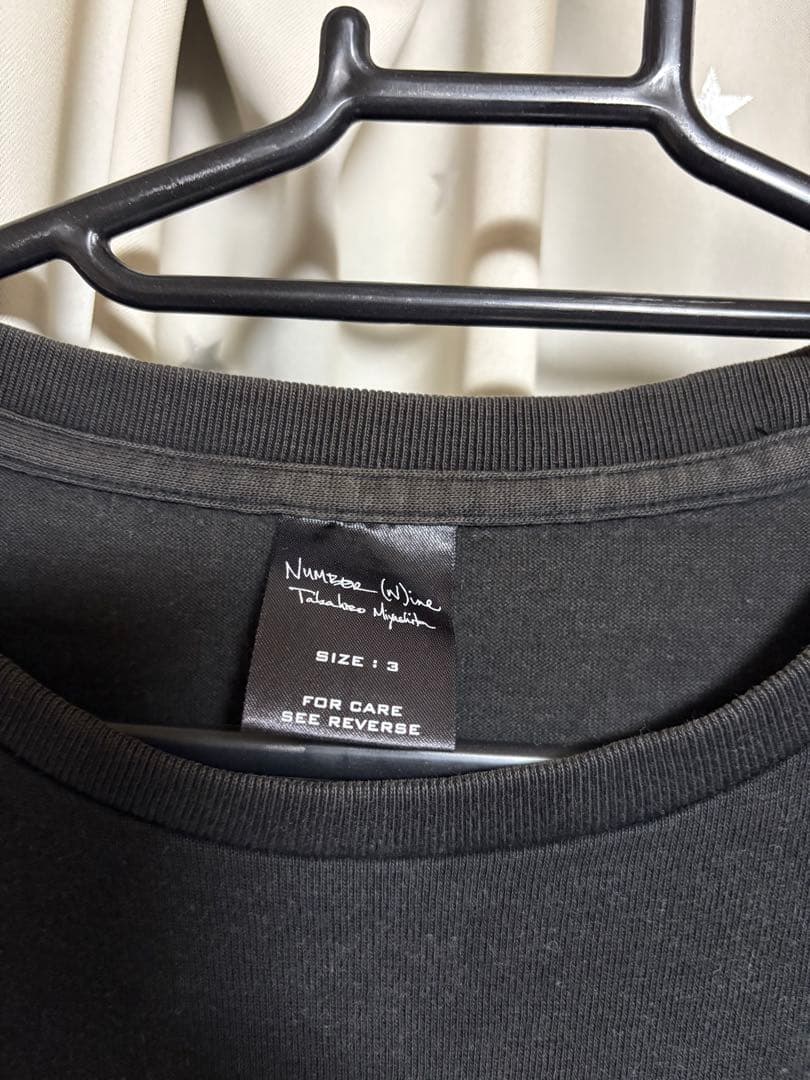 ナンバーナイン number nine ストーンズTシャツ ブラック キムタク着