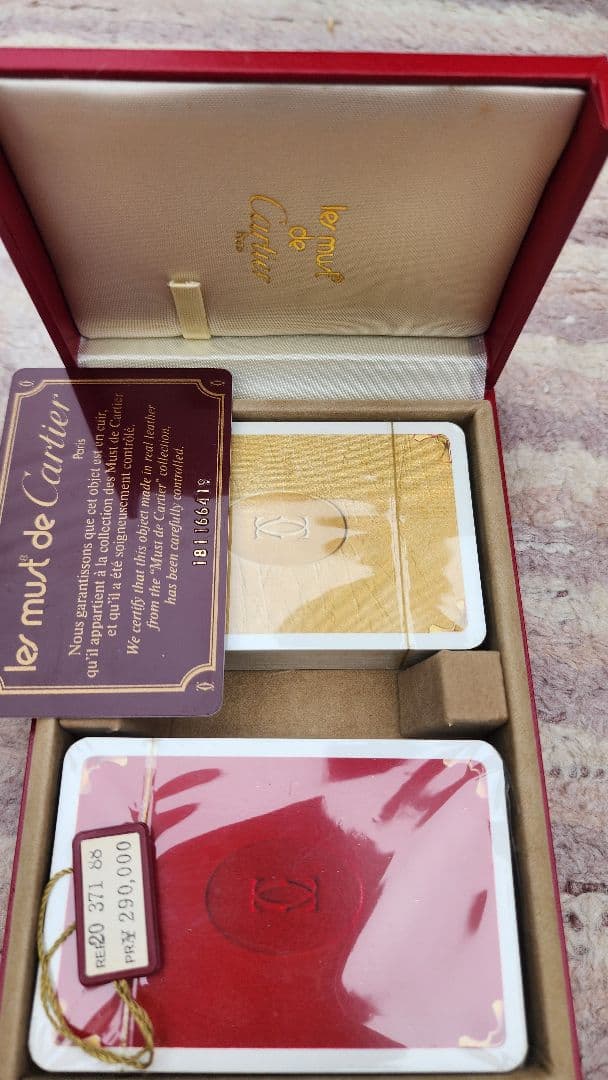 Cartier トランプセット 赤と金