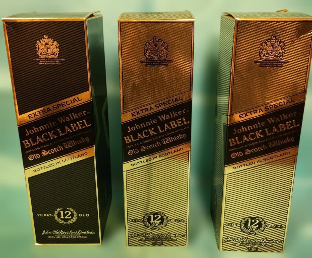 Johnnie Walker Black Label 12年 3本セット