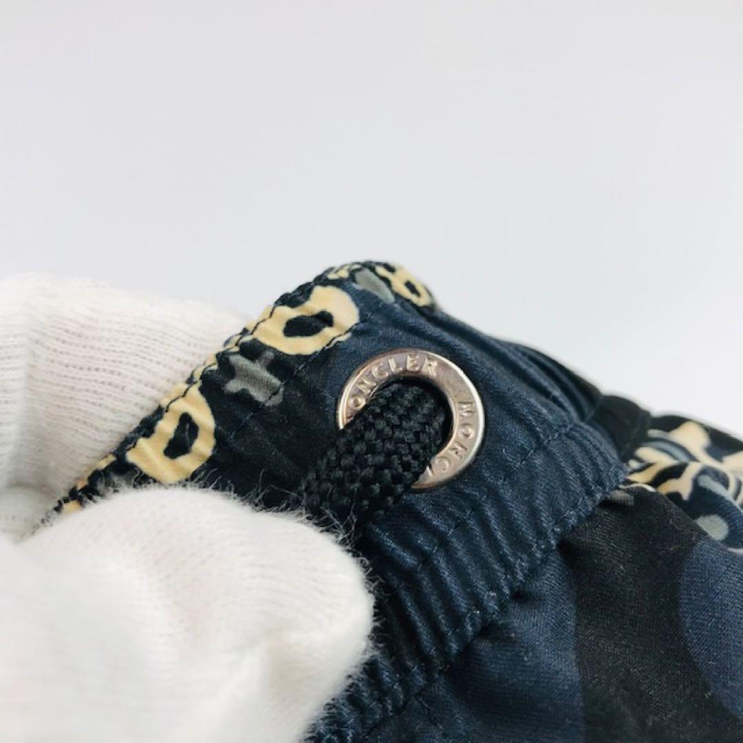 美品★モンクレール・ワッペン付 ペイズリー柄 スイムショーツ パンツ(S)