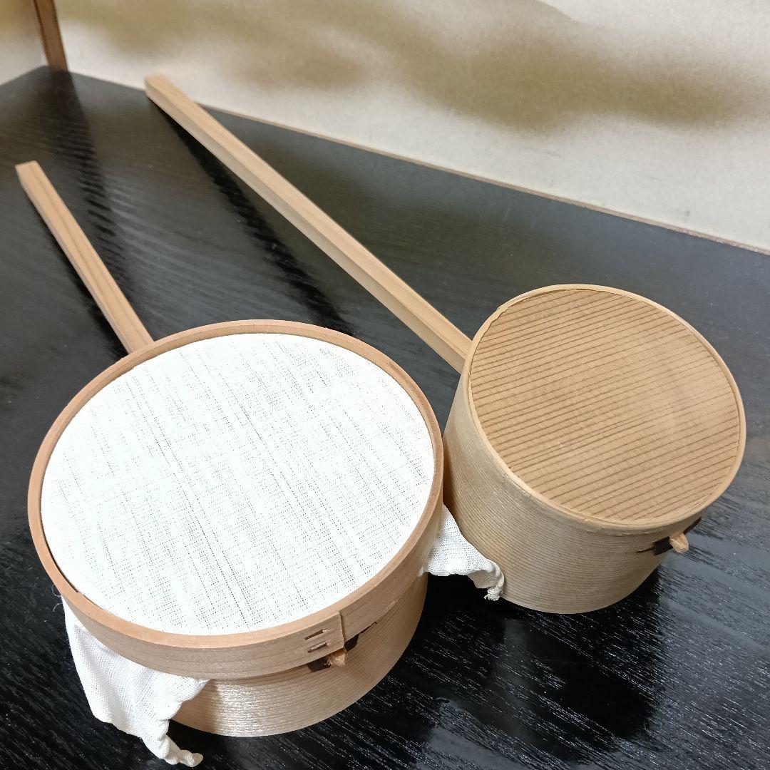 AN6 つくばい杓と水漉杓 替布6枚 未使用 紙箱 茶道具