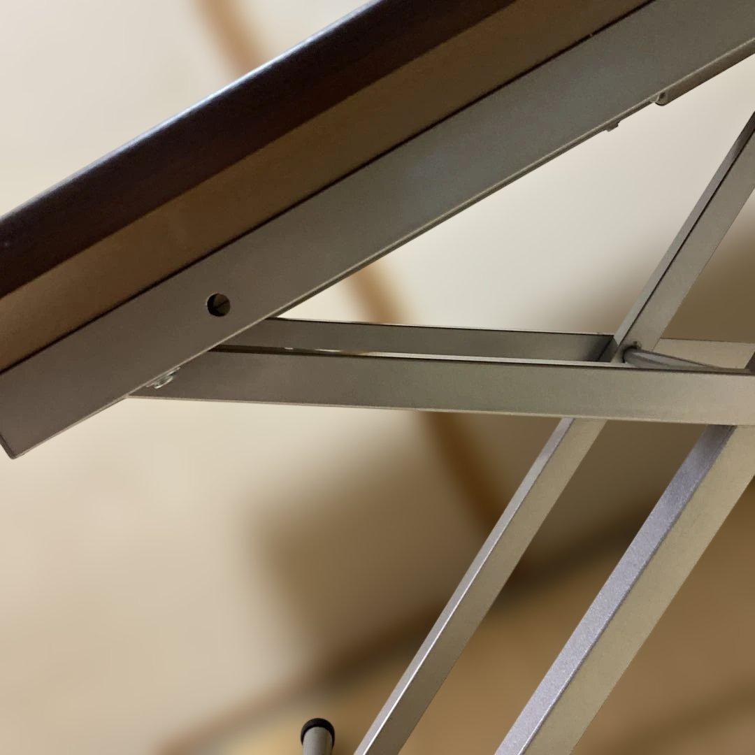 ニトリ　ダイニングテーブル 昇降式　ブラウン　広島県　お引き取り限定