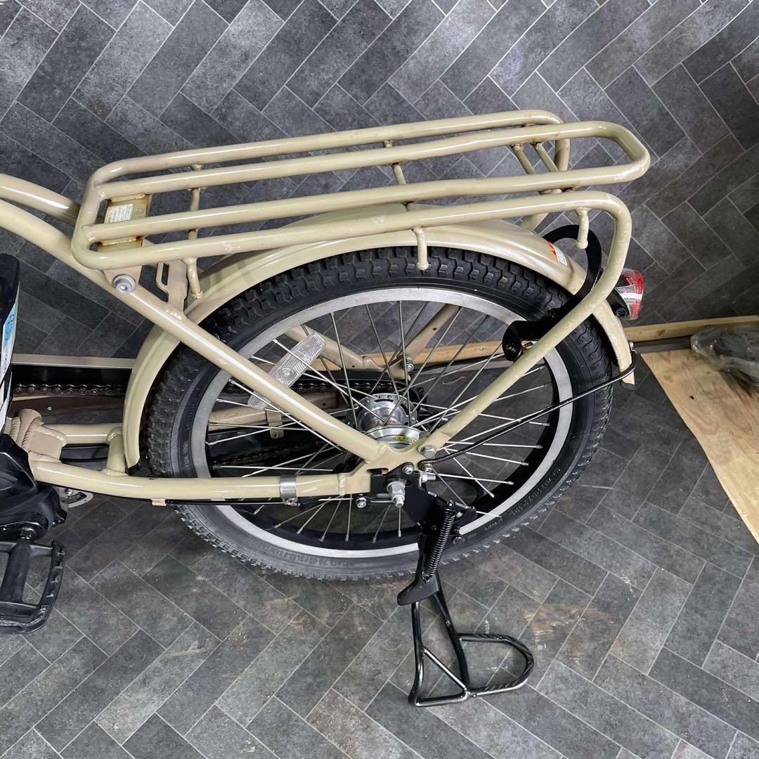 目通し 電動アシスト自転車 ベージュ シティタイプ