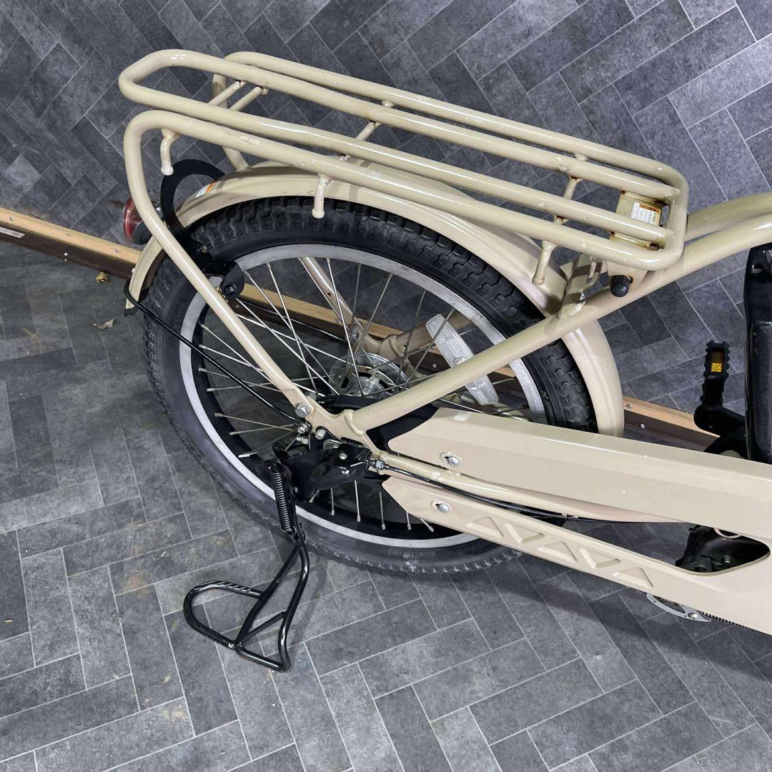 目通し 電動アシスト自転車 ベージュ シティタイプ