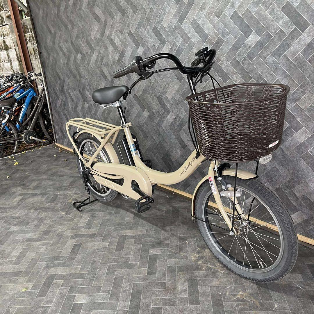 目通し 電動アシスト自転車 ベージュ シティタイプ