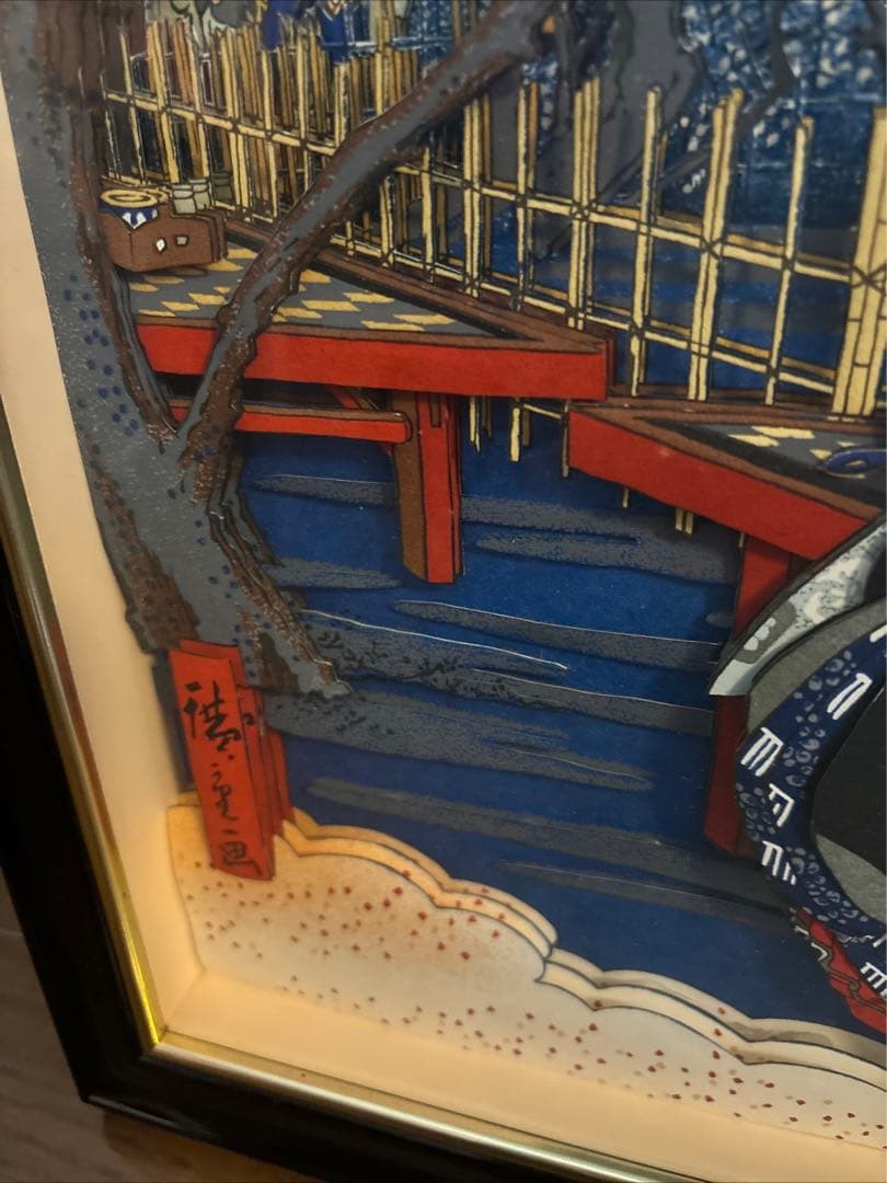 和風 3dアート デコパージュ作品