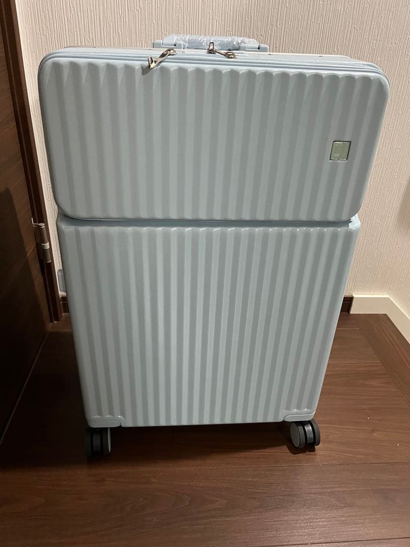 【Ashard 】キャリーケース 水色 大容量Lサイズ