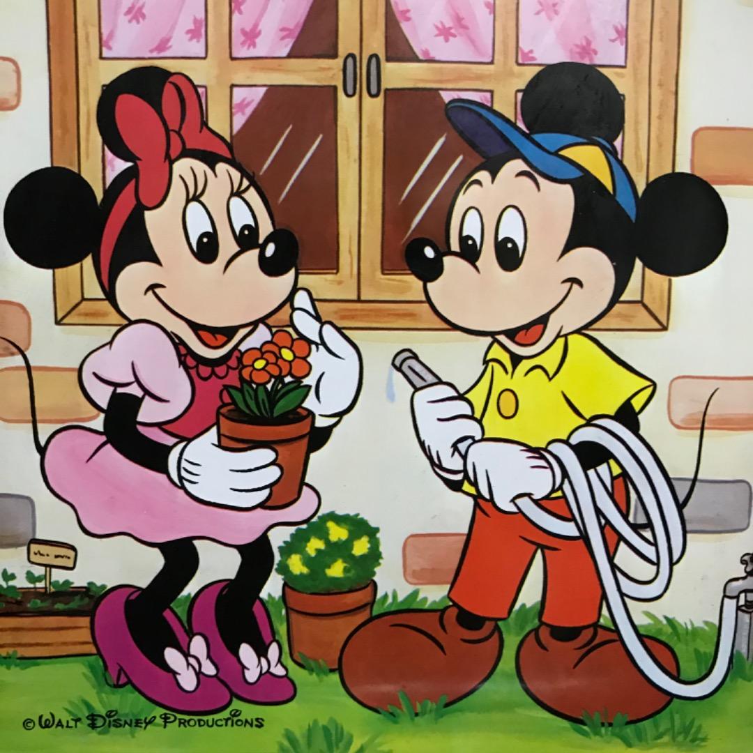 希少！ディズニー　ゴミ箱　昔　ミッキー　ミニー　ドナルド　グーフィー　プルート