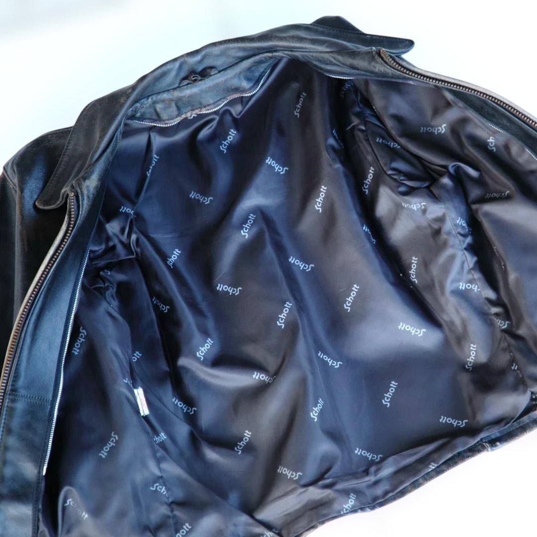 Schott（ショット） 642 シングルライダースジャケット メンズ 38