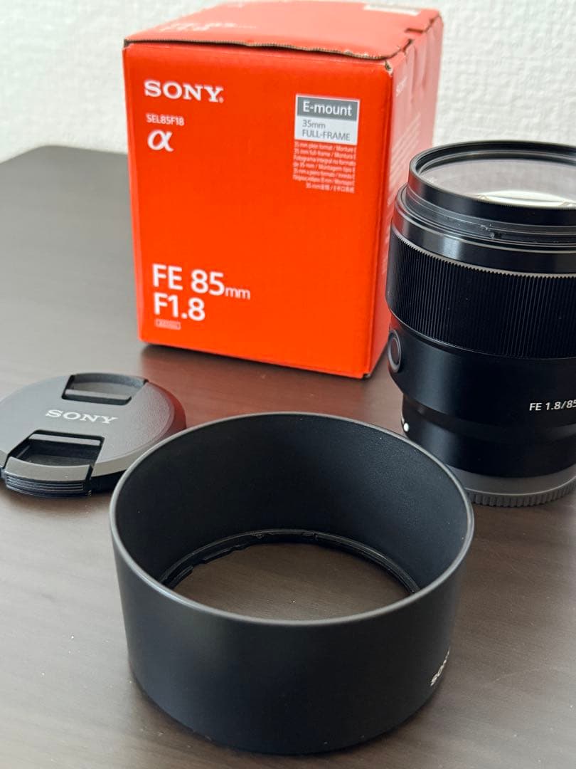 SONY FE 85mm F1.8 レンズ フィルター付き