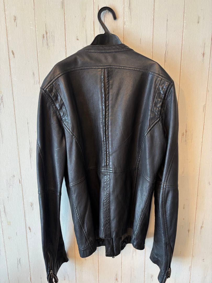 ビリジアン　シングルライダースジャケット