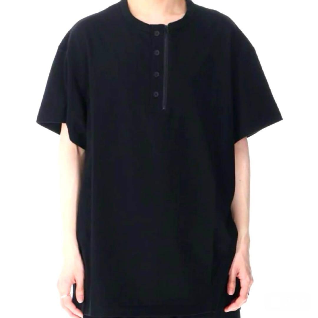 YOHJI YAMAMOTO ファスナー ヘンリーネック Tシャツ