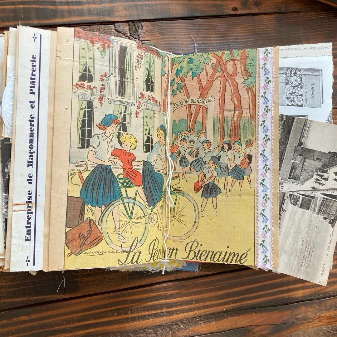 junk journal ジャンクジャーナル雑記帳　平袋付き